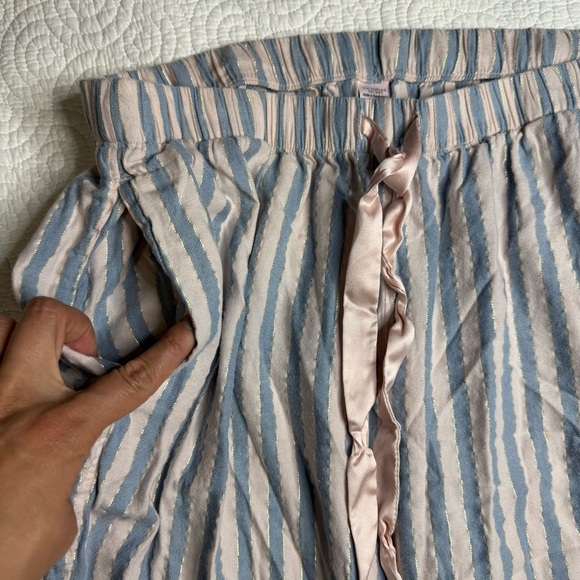 Victoria's Secret Blue and White Striped Fabric - Picture 12 of 13